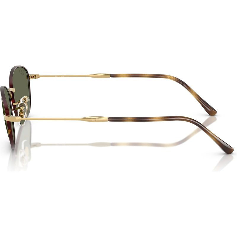 RB3749, Havana on Gold/Green Glass Polarised Lenses 55 Eye Size
