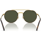 RB3765, Legend Gold/Green Glass Lenses