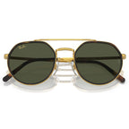 RB3765, Legend Gold/Green Glass Lenses
