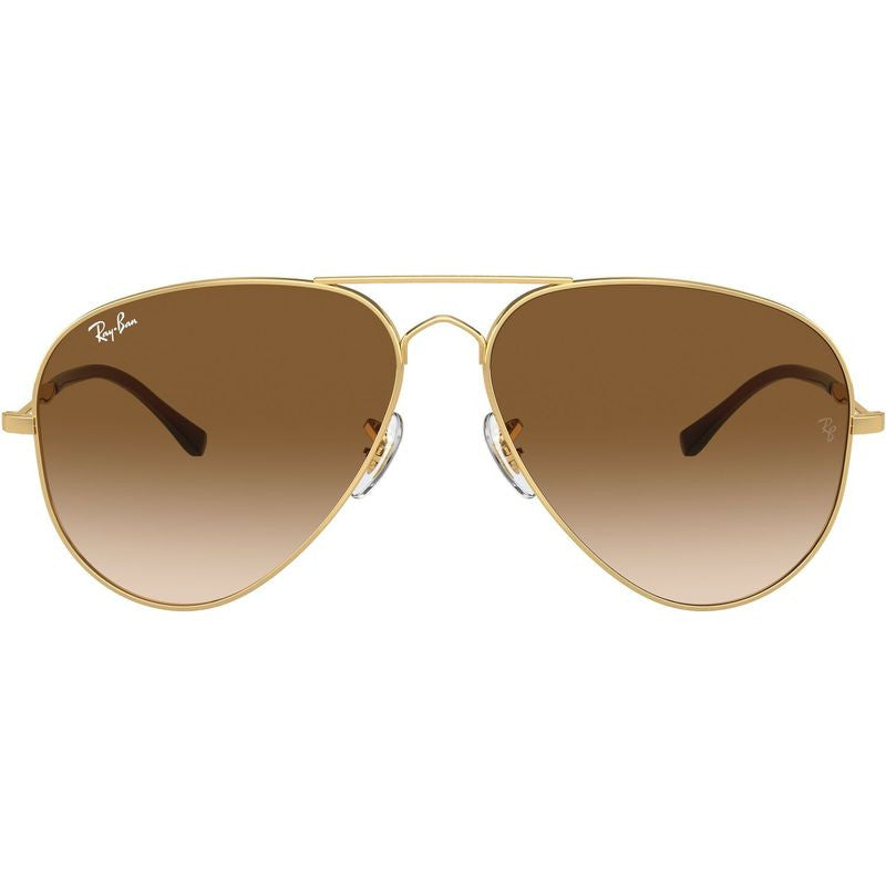 Old Aviator RB3825, Arista Gold/Brown Clear Gradient Glass Lenses 62 Eye Size
