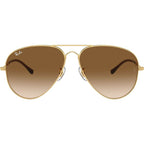 Old Aviator RB3825, Arista Gold/Brown Clear Gradient Glass Lenses 62 Eye Size