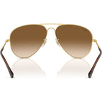 Old Aviator RB3825, Arista Gold/Brown Clear Gradient Glass Lenses 58 Eye Size