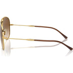Old Aviator RB3825, Arista Gold/Brown Clear Gradient Glass Lenses 58 Eye Size