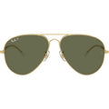 Old Aviator RB3825, Arista Gold/Green Polarised Glass Lenses 58 Eye Size