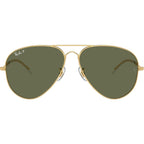 Old Aviator RB3825, Arista Gold/Green Polarised Glass Lenses 58 Eye Size