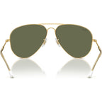 Old Aviator RB3825, Arista Gold/Green Polarised Glass Lenses 58 Eye Size