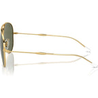 Old Aviator RB3825, Arista Gold/Green Polarised Glass Lenses 58 Eye Size