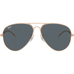 Old Aviator RB3825, Rose Gold/Blue Glass Lenses 58 Eye Size