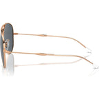 Old Aviator RB3825, Rose Gold/Blue Glass Lenses 58 Eye Size