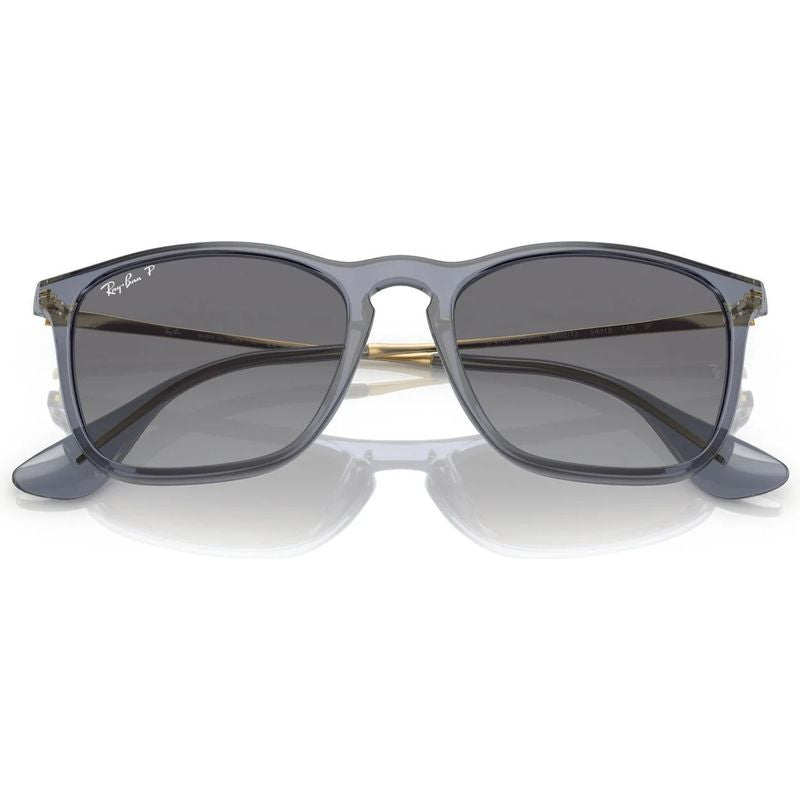 Chris RB4187, Transparent Blue/Grey Gradient Polarised Lenses