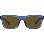 Warren RB4396, Transparent Dark Blue/Dark Brown Lenses 54 Eye Size