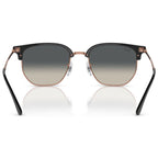 New Clubmaster RB4416F, Dark Grey on Rose Gold/Dark Grey Gradient Glass Lenses