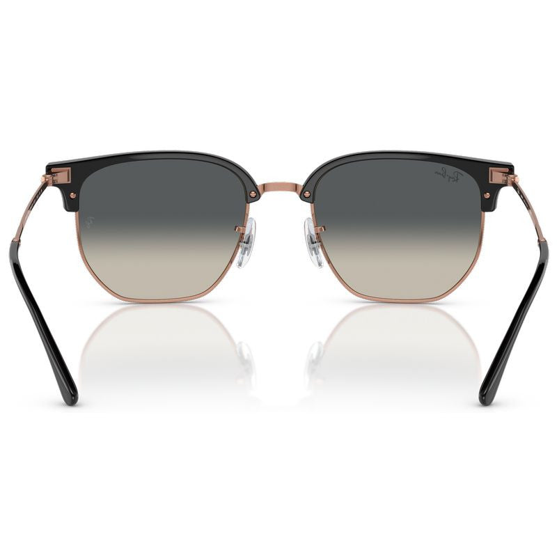 New Clubmaster RB4416F, Dark Grey on Rose Gold/Dark Grey Gradient Glass Lenses