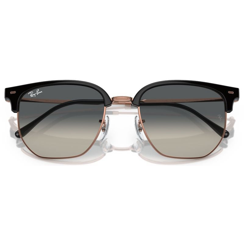 New Clubmaster RB4416F, Dark Grey on Rose Gold/Dark Grey Gradient Glass Lenses