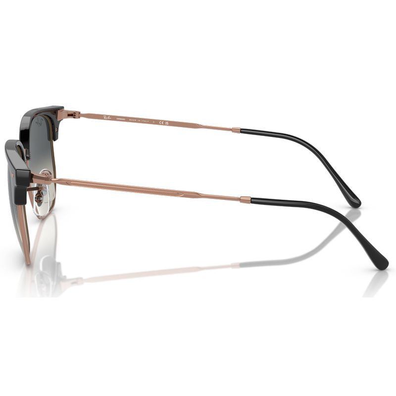 New Clubmaster RB4416F, Dark Grey on Rose Gold/Dark Grey Gradient Glass Lenses