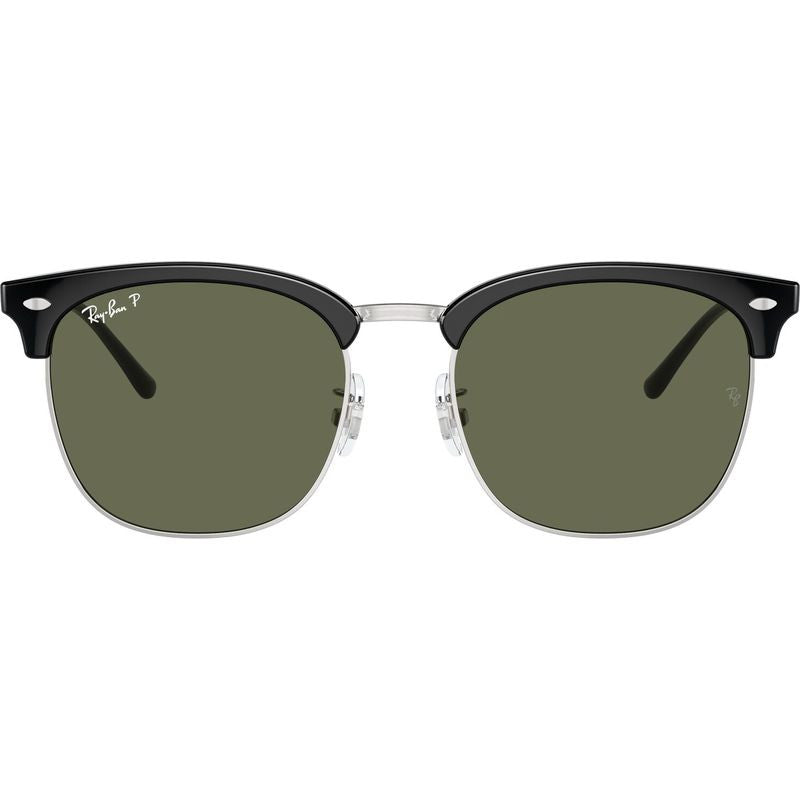 RB4418D, Black on Silver/Dark Green Polarised Lenses