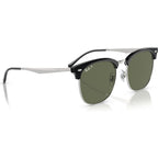 RB4418D, Black on Silver/Dark Green Polarised Lenses