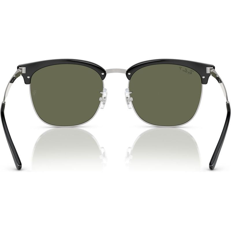 RB4418D, Black on Silver/Dark Green Polarised Lenses