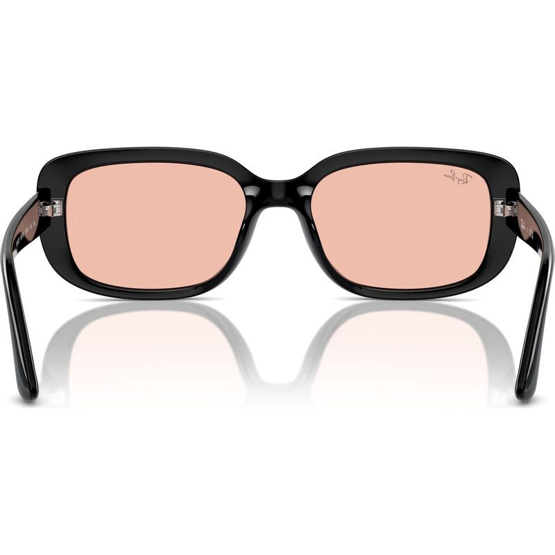 RB4421D, Black/Dark Pink Lenses