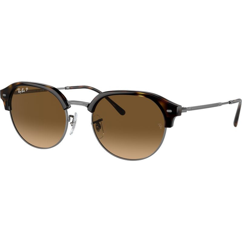 RB4429, Havana on Gunmetal/Brown Gradient Polarised Glass Lenses 55 Eye Size