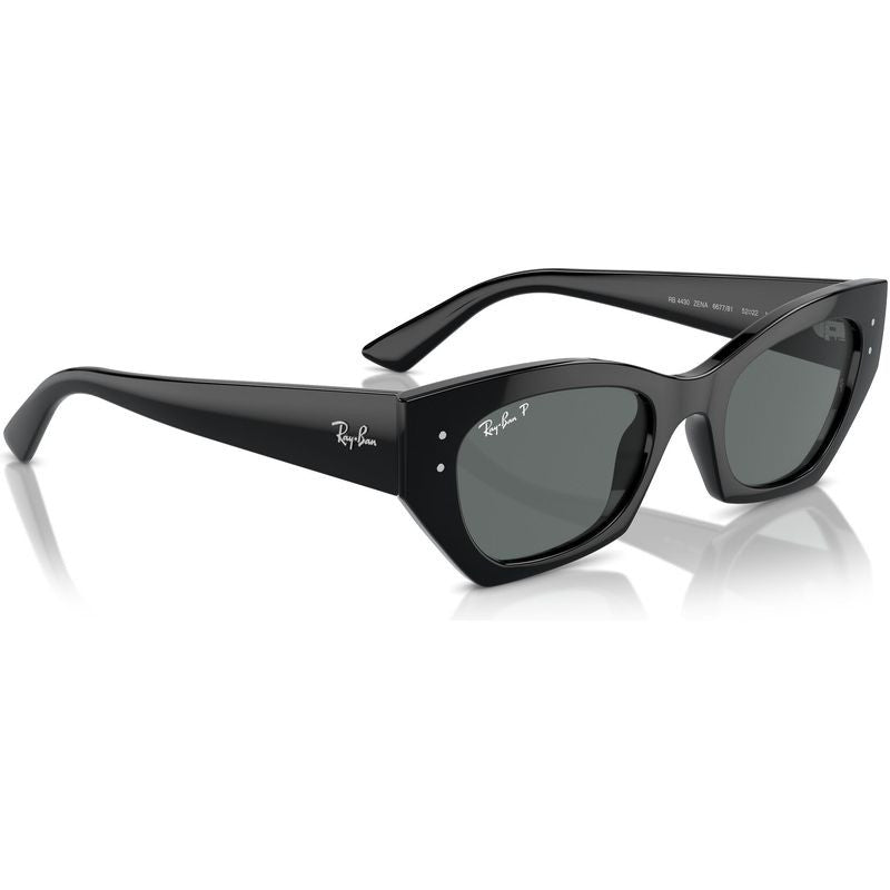 Zena RB4430, Black/Dark Grey Polarised Lenses 52 Eye Size