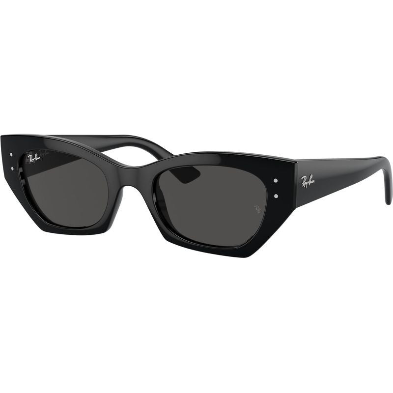 Zena RB4430, Black/Dark Grey Lenses 52 Eye Size