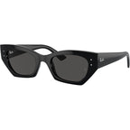 Zena RB4430, Black/Dark Grey Lenses 52 Eye Size