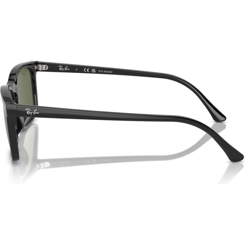 RB4435, Black/Green Polarised Glass Lenses 59 Eye Size