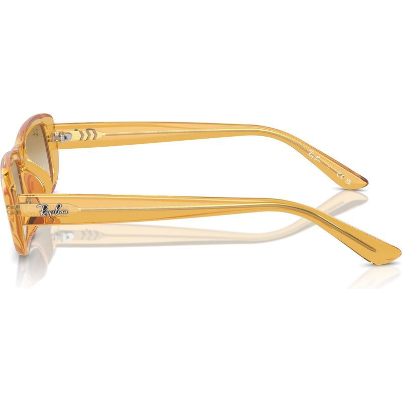 RB4436D, Transparent Yellow/Light Brown Clear Gradient Lenses