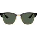 Clubmaster Reverse RBR0504S, Black on Arista/Dark Green Lenses 54 Eye Size