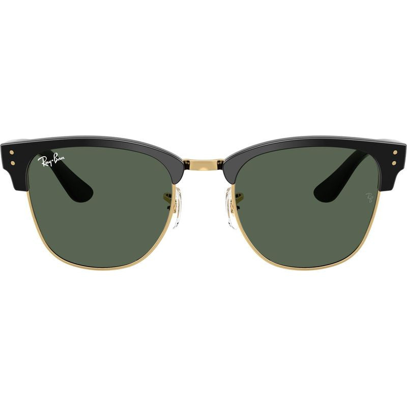 Clubmaster Reverse RBR0504S, Black on Arista/Dark Green Lenses 54 Eye Size