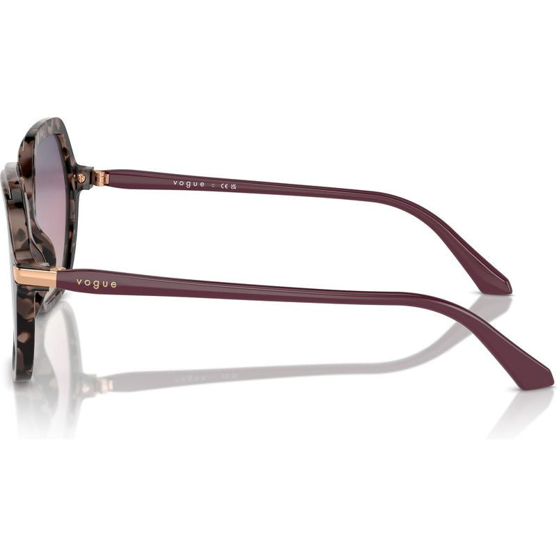 VO5561S, Pink Tortoise/Blue Violet Brown Gradient Lenses