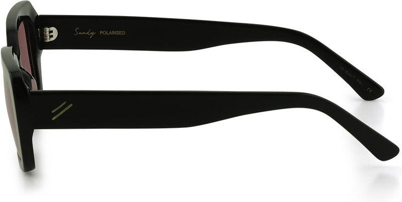 Sandy, Black/Light Rose Polarised Lenses
