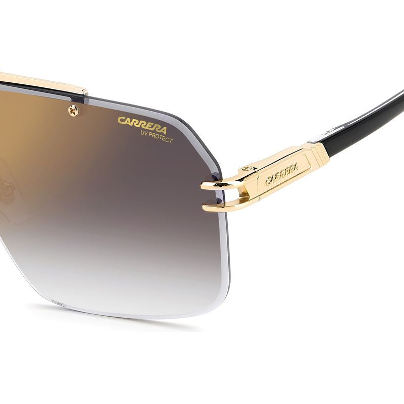 1054/S, Gold and Black/Grey Gold Gradient Mirror Lenses