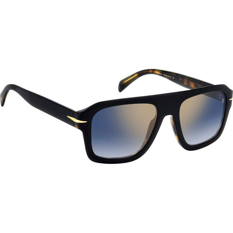 DB 7127/S, Black Havana/Blue Gradient Lenses