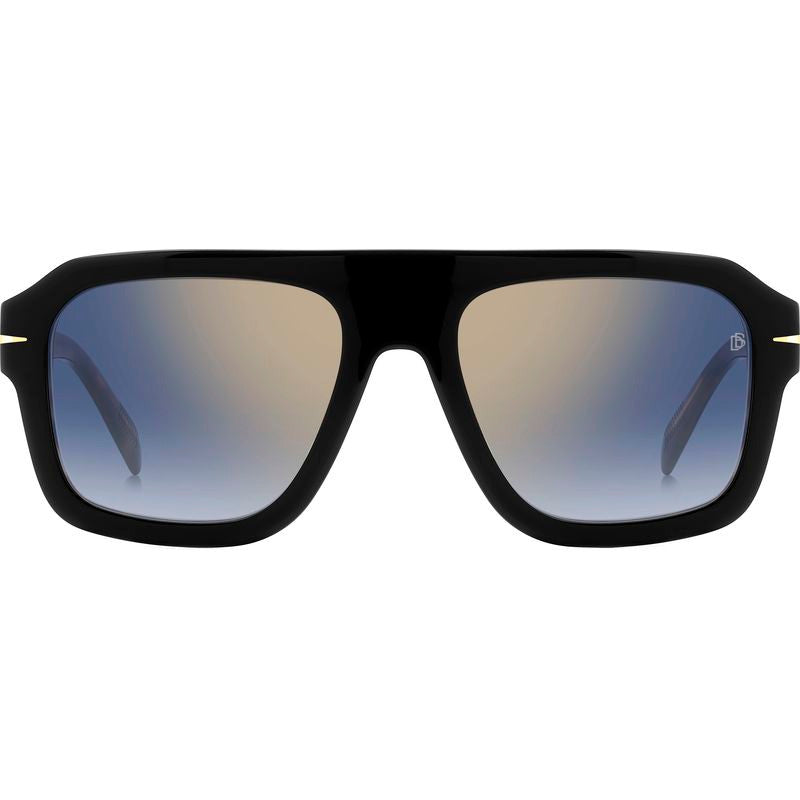 DB 7127/S, Black Havana/Blue Gradient Lenses