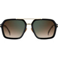 DB 7128/S, Black Gold/Brown Green Gradient Lenses