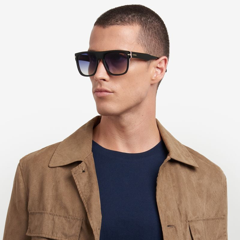 340/S, Black and Gold/Dark Blue Gradient Lenses