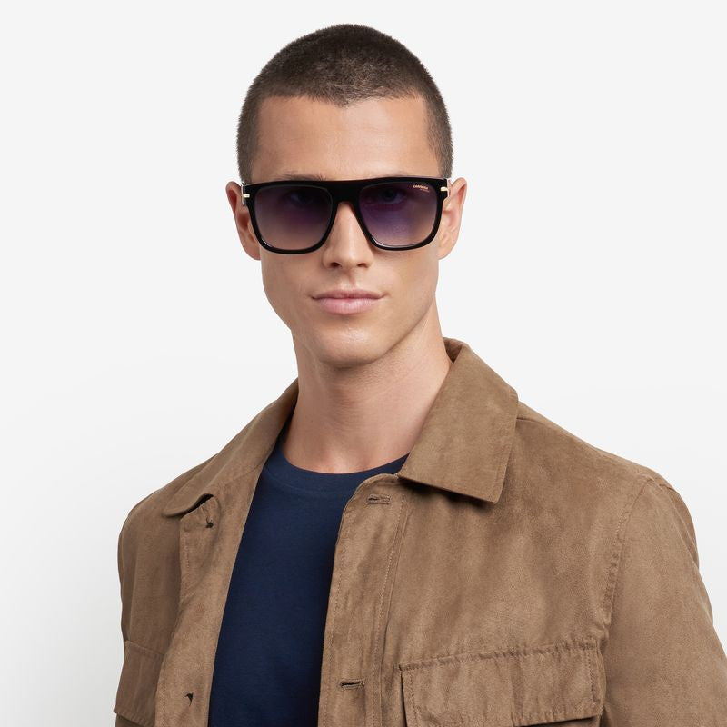 340/S, Black and Gold/Dark Blue Gradient Lenses