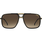 1071/S, Matte Black and Gold/Black Brown Green Gradient Lenses