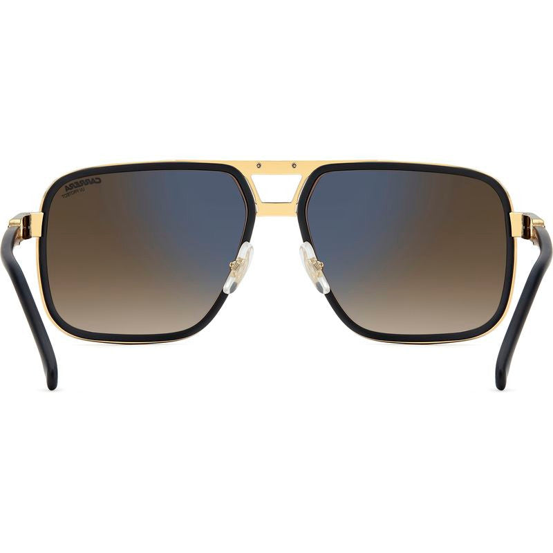 1071/S, Matte Black and Gold/Black Brown Green Gradient Lenses