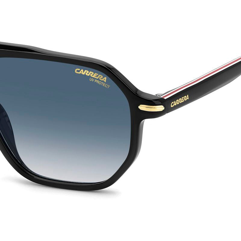 341/S, Black Gold/Blue Gradient Lenses