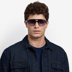 341/S, Black Gold/Blue Gradient Lenses