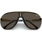 SUPERCHAMPION, Black and Gold/Dark Brown Lenses