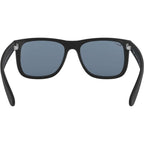 Justin Classic RB4165, Black Rubber/Dark Blue Polarised Lenses 55 Eye Size
