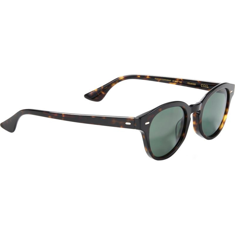 Coil, Polished Dark Tortoise/Green Polarised Lenses