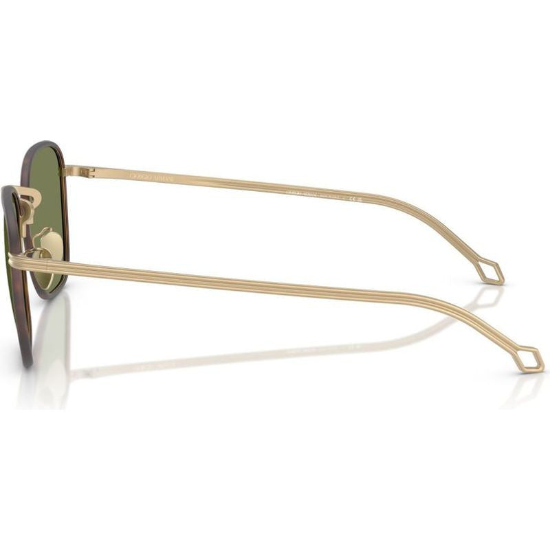 AR6164J, Matte Pale Gold/Green Lenses