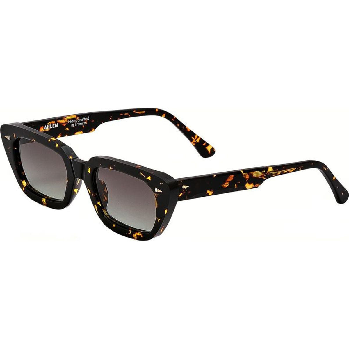 Jeanne, Yellow Turtle/Green Gradient Lenses