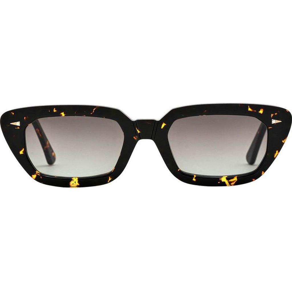 Jeanne, Yellow Turtle/Green Gradient Lenses