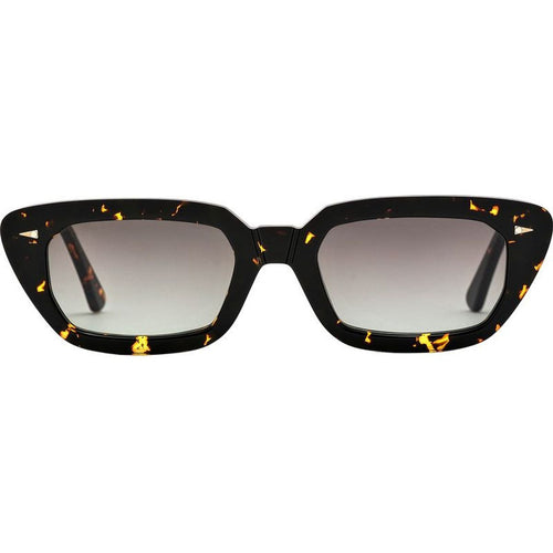 Jeanne, Yellow Turtle/Green Gradient Lenses